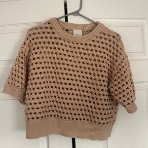 Varley Knit Short Sleeve Sweater